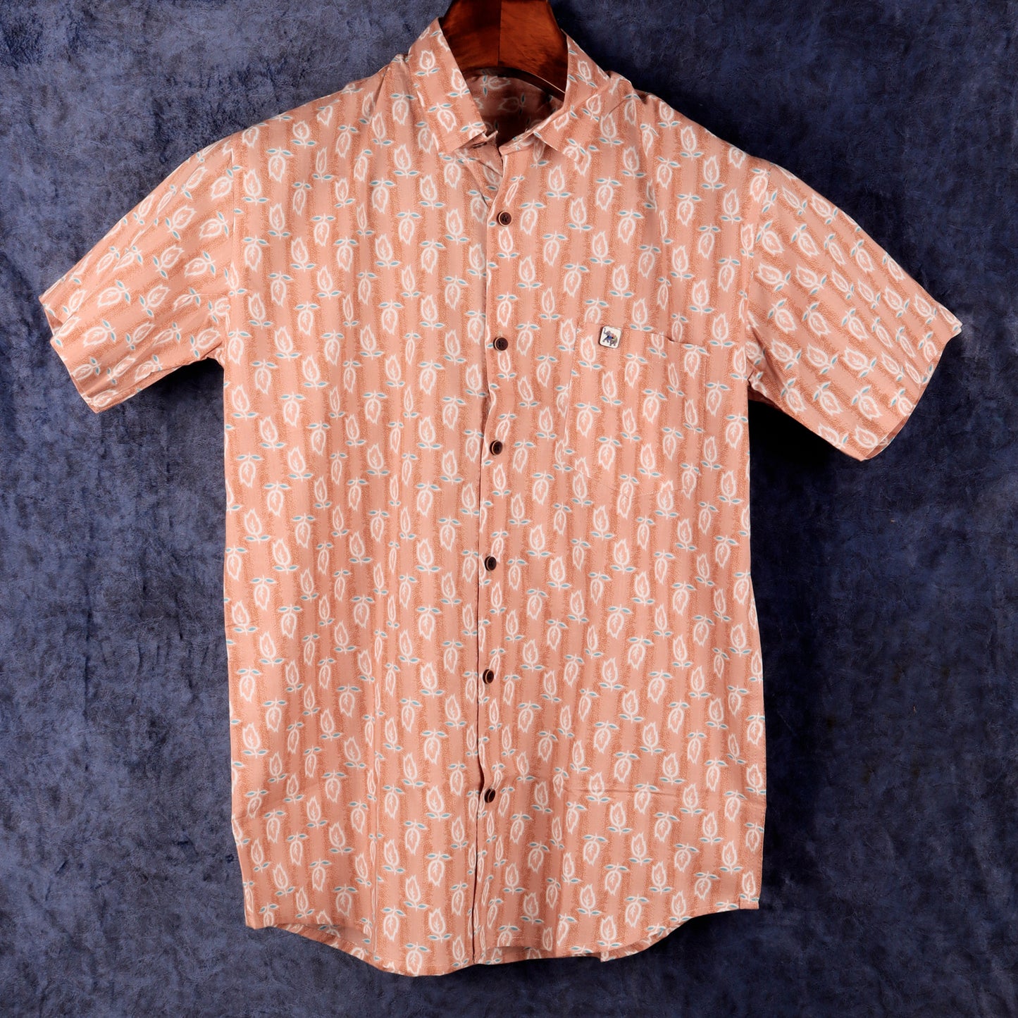 Dusky Orange | Regular Fit | Half Sleeves Shirt