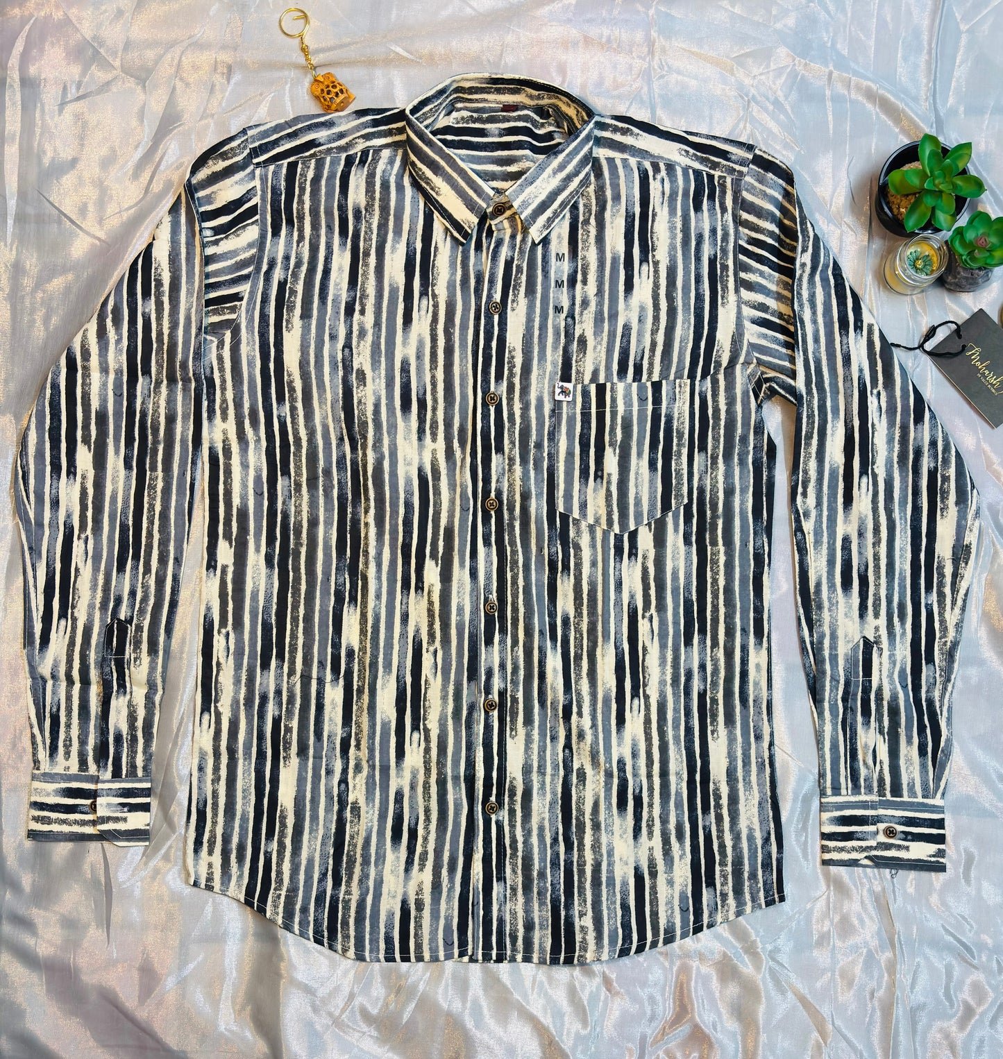 Black Tie-Die | Regular Fit | Full Sleeves Shirt