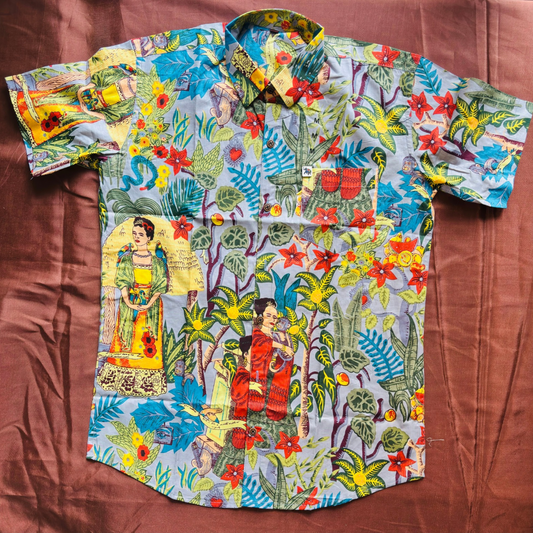 Beautiful Jungle Theme Print | Regular Fit | Half Sleeves Shirt