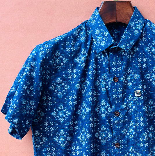 Blue Magic | Regular Fit | Half Sleeves  Shirt
