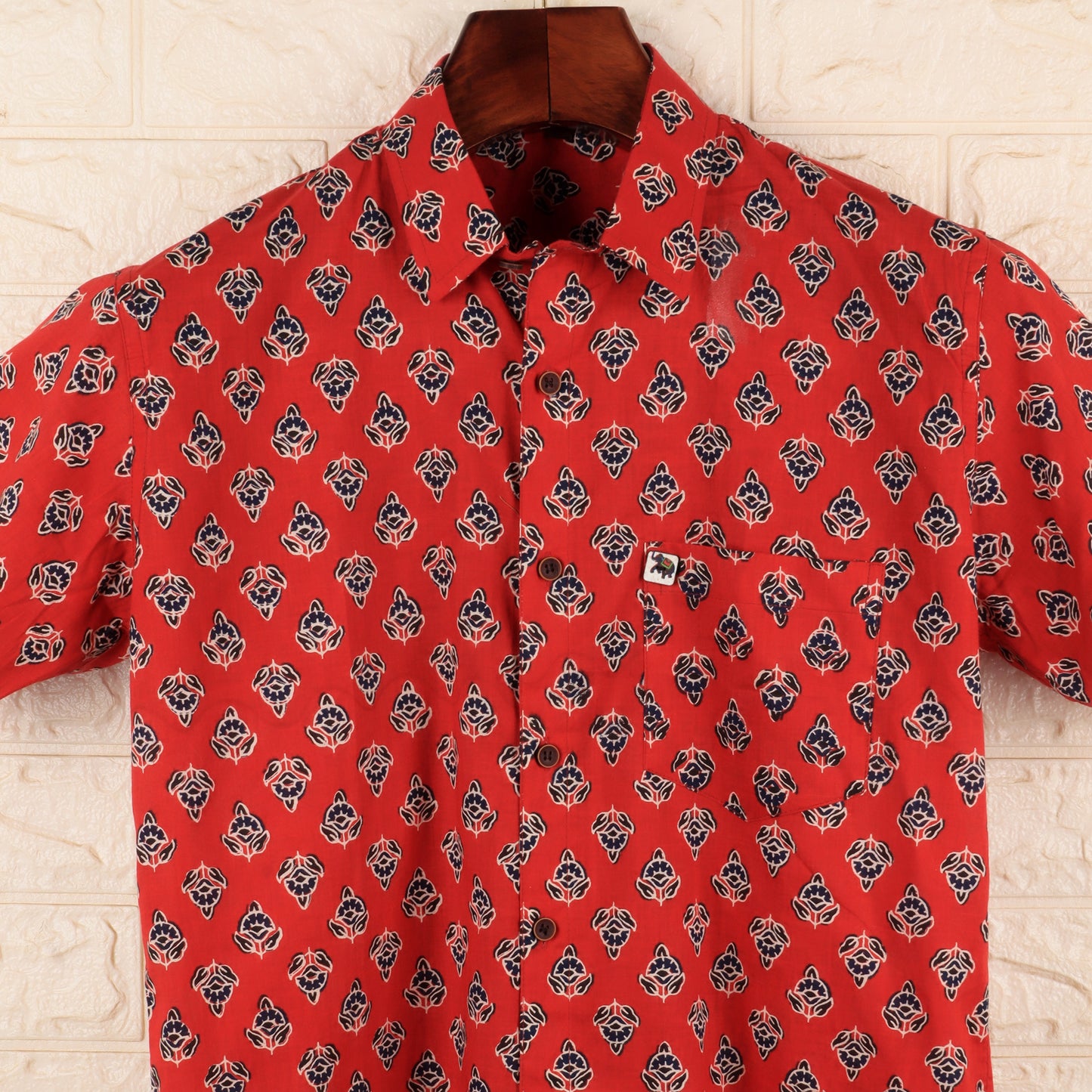 Red Bootie | Regular Fit | Half Sleeves Shirt