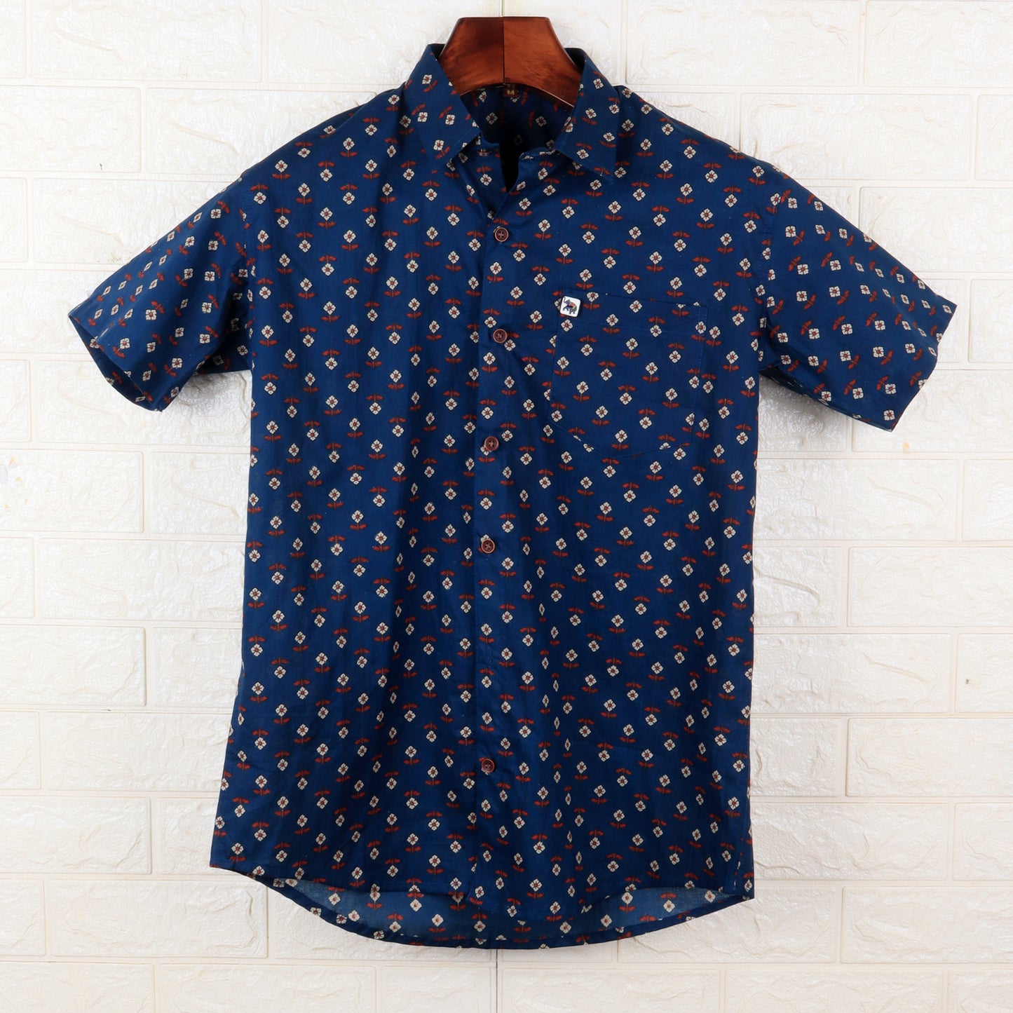 Red Forest | Regular Fit | Half Sleeves Shirt