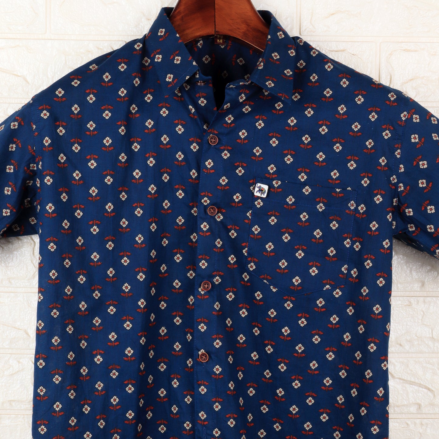 Red Forest | Regular Fit | Half Sleeves Shirt