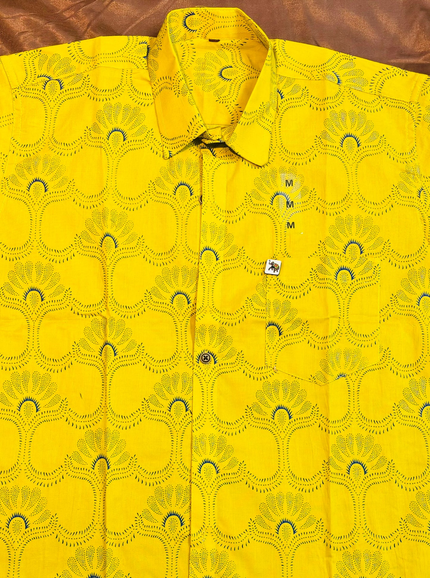 Yellow  Art | Regular Fit | Half Sleeves  Shirt