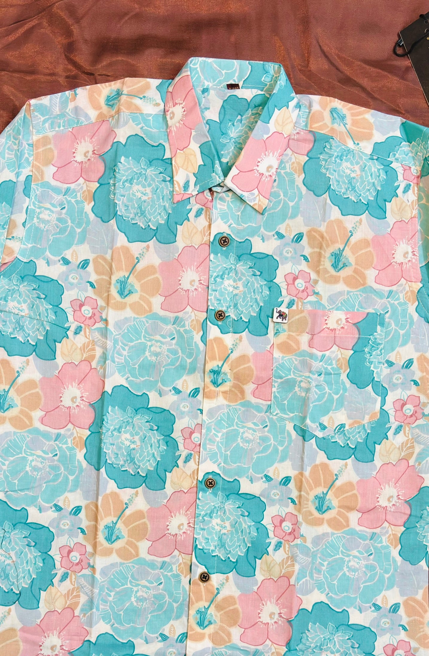 Beautiful Flower Print | Regular Fit | Full Sleeves  Shirt