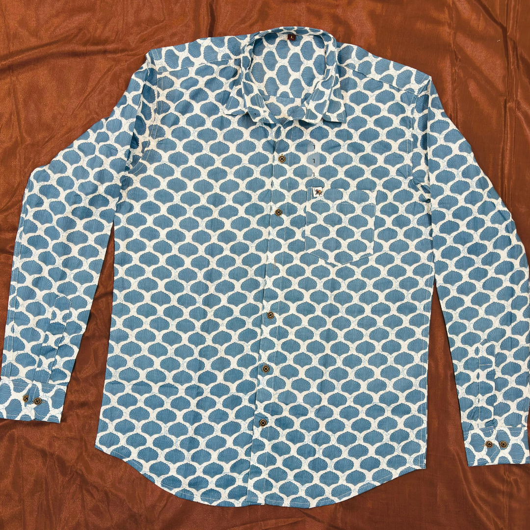 Blue Clouds | Regular Fit | Full Sleeves Shirt