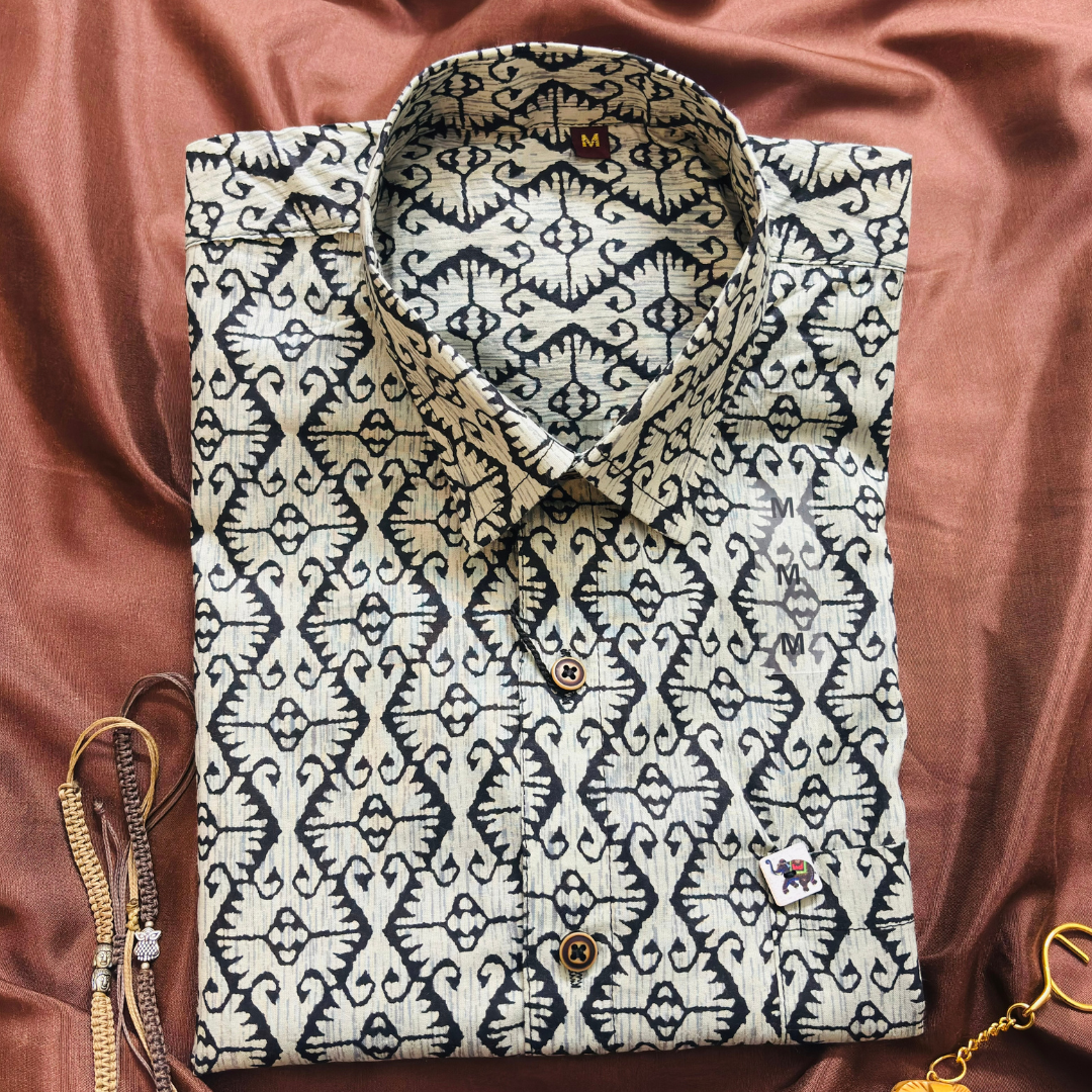 Grey Area | Regular Fit | Half Sleeves Shirt