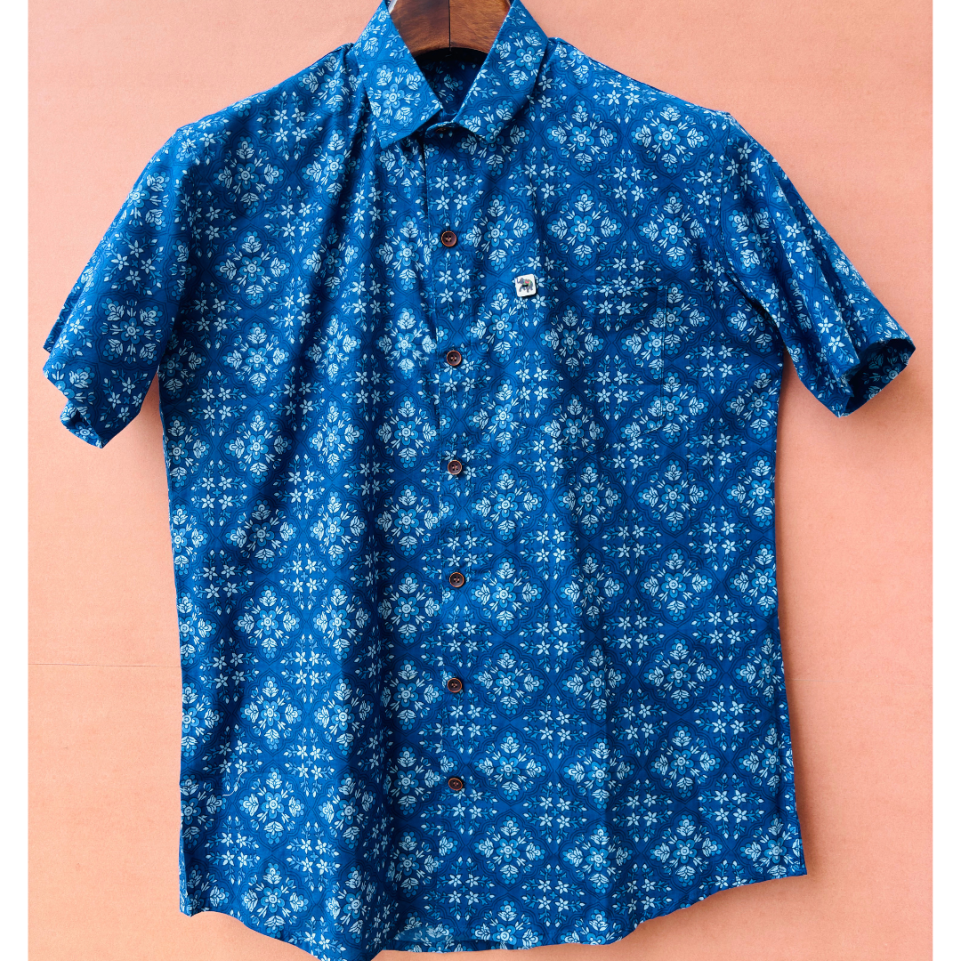 Blue Magic | Regular Fit | Half Sleeves  Shirt