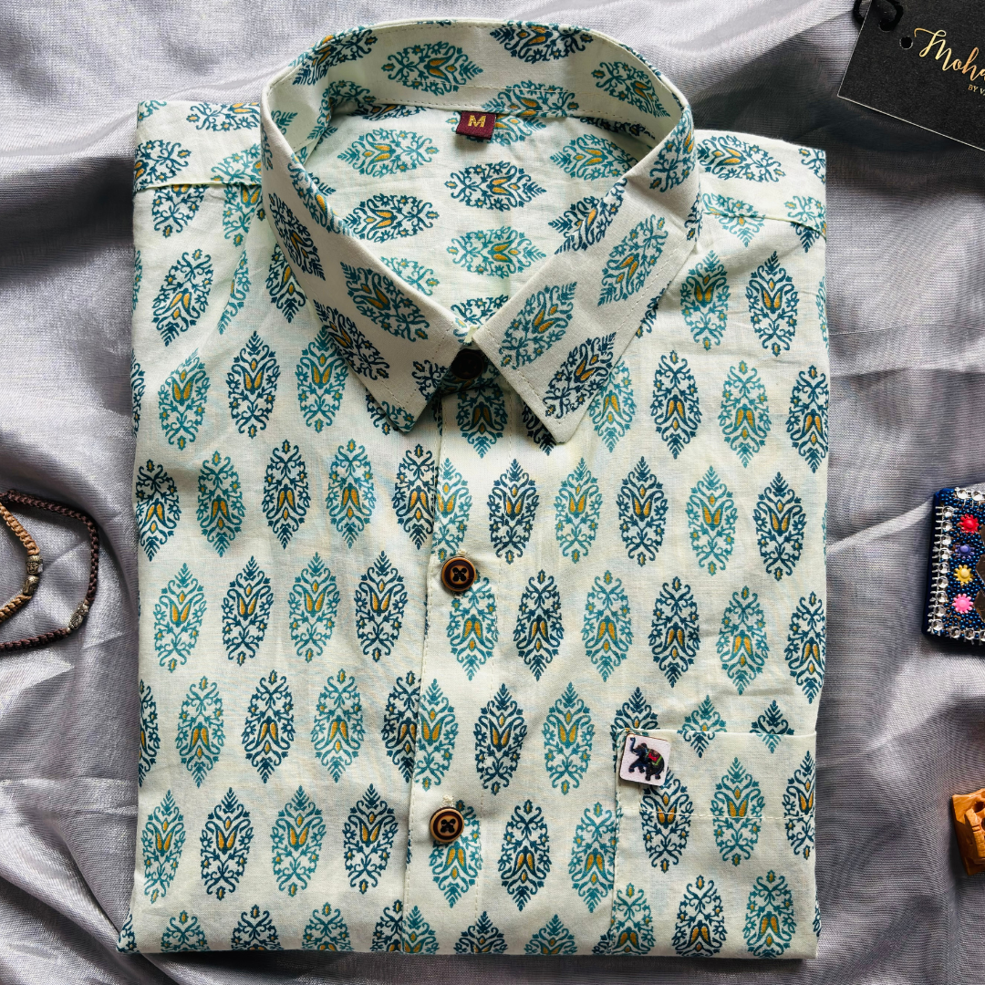Ethnic Style Print | Regular Fit | Full Sleeves Shirt