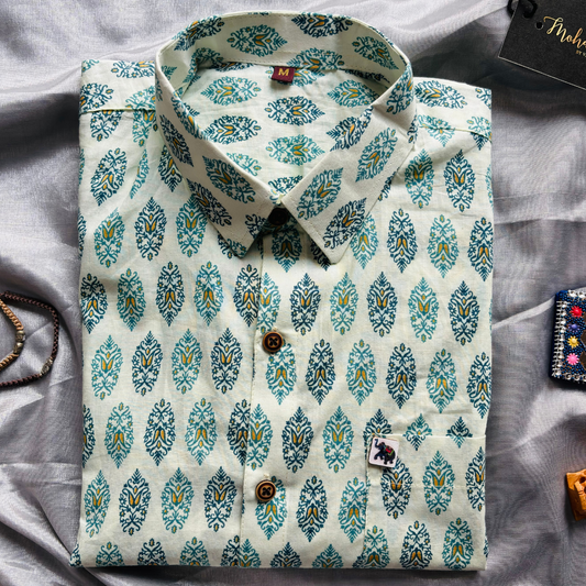 Ethnic Style Print | Regular Fit | Full Sleeves Shirt