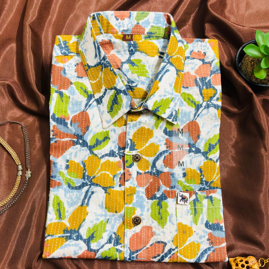 Rainbow Spring | Regular Fit | Half Sleeves Shirt