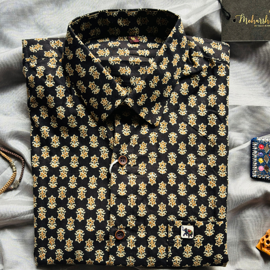 Black Beauty | Regular Fit | Full Sleeves Shirt