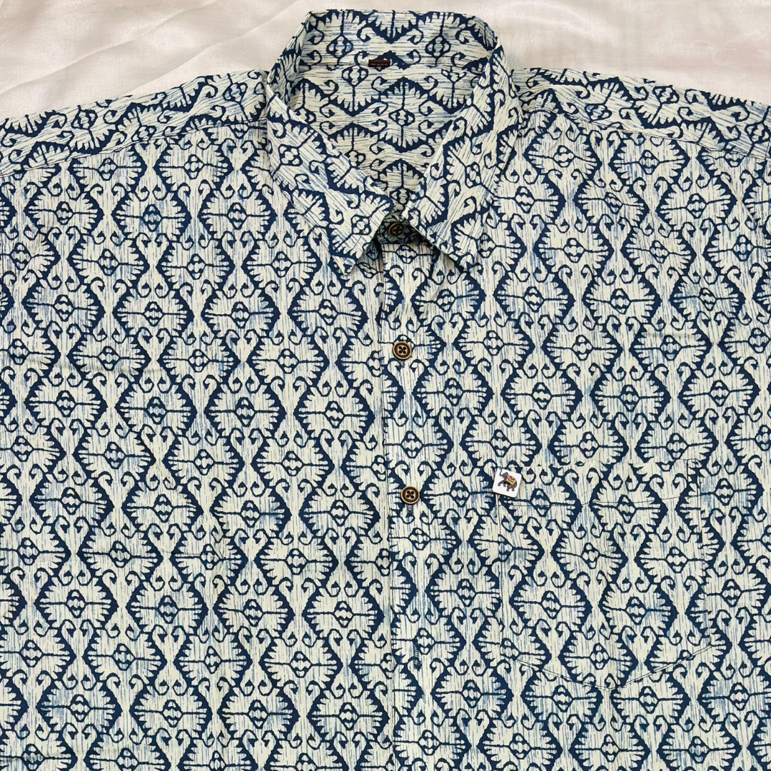 Blue Waves | Regular Fit | Full Sleeves Shirt